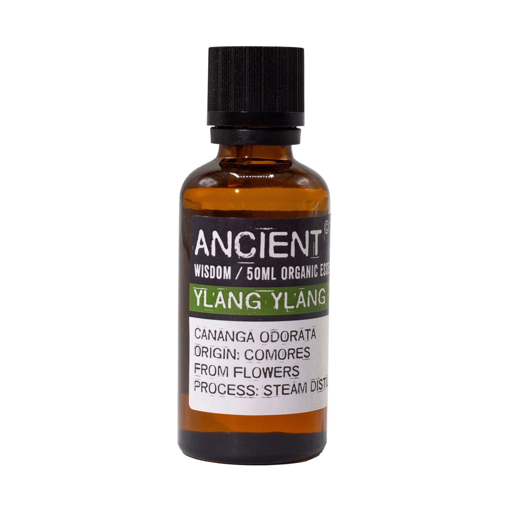 Frasco de aceite esencial orgánico de ylang ylang 50 ml s