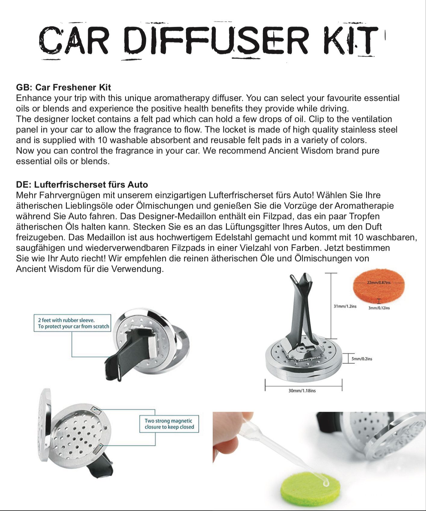 Kit difusor para coche - Rueda de auto - 30mm - Imagen 5