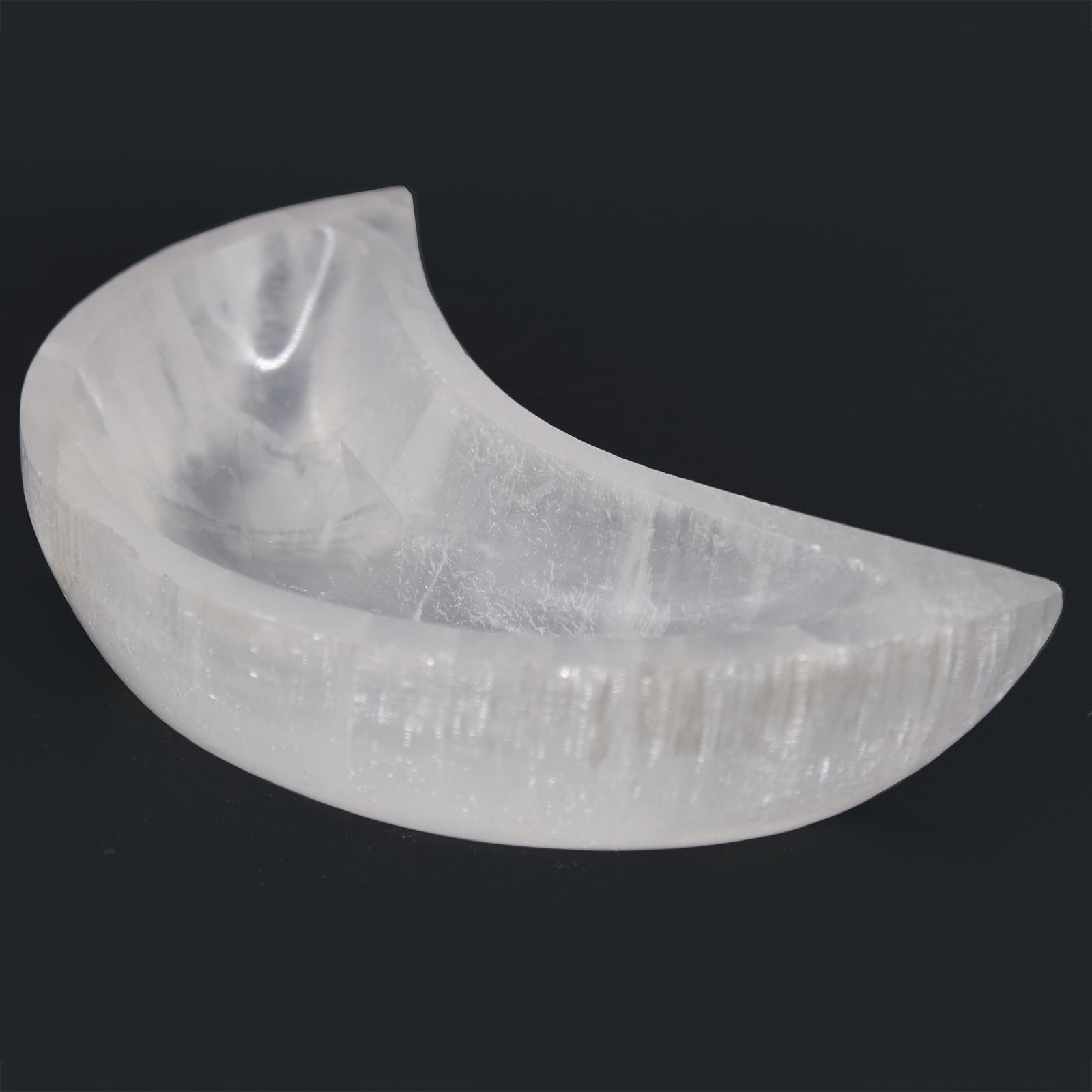 Cuenco de luna selenita - 15cm - Imagen 3