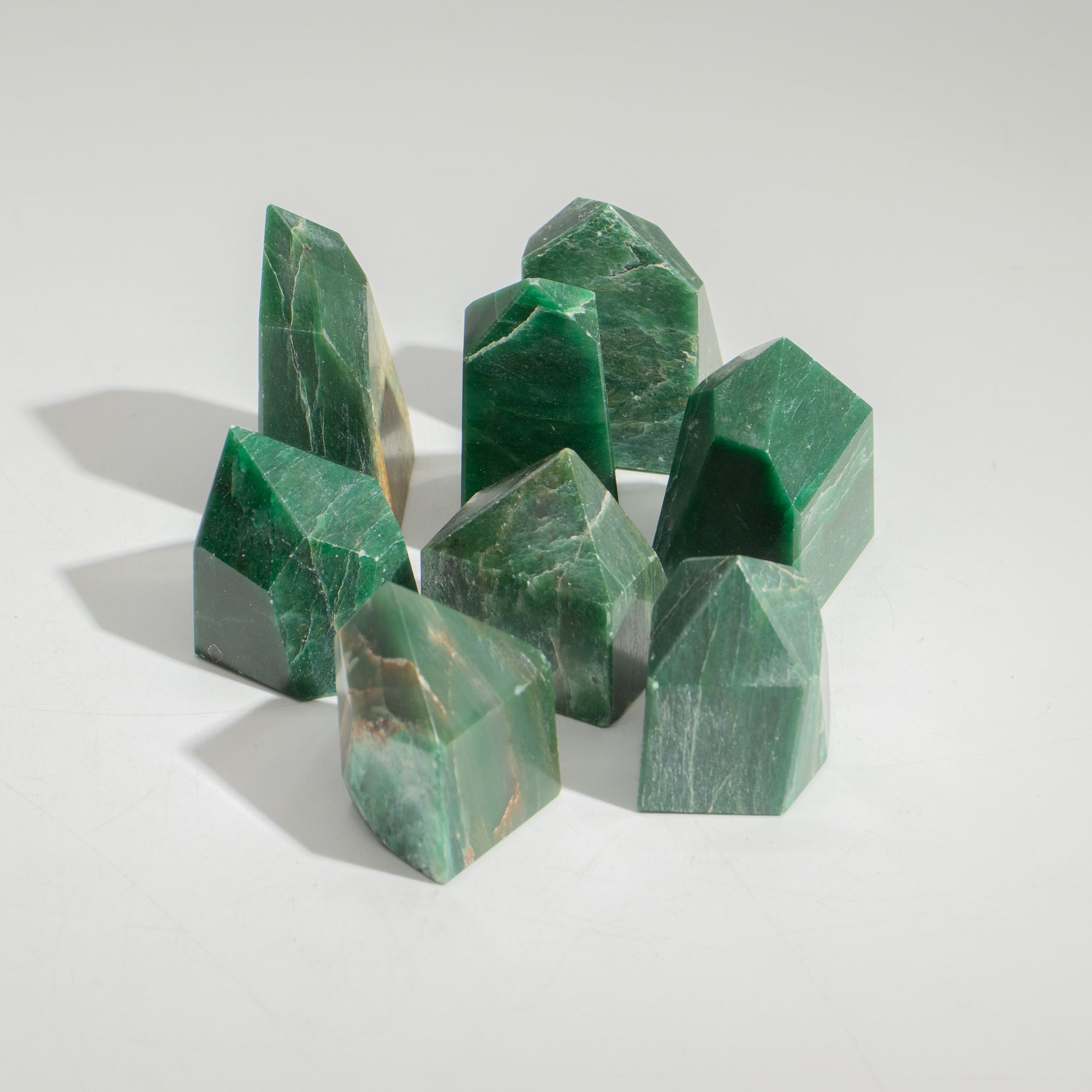 Puntas de gema aproximadamente 6 cm (0,5 kg) - Jade indio (aproximadamente 8 piezas) - Imagen 2