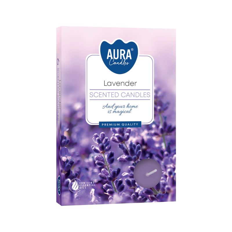 Set de 6 Velas de Té Perfumadas - Lavanda - Imagen 2