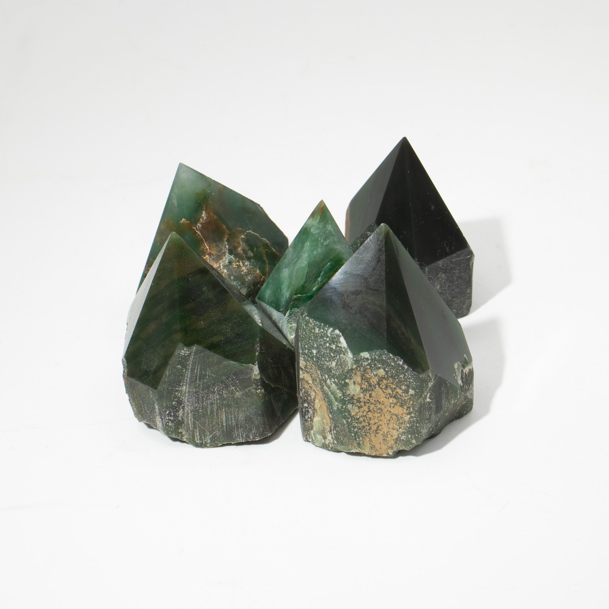 Puntas pulidas de piedras preciosas - aventurina verde (aprox. 5-6 piezas) - Imagen 2