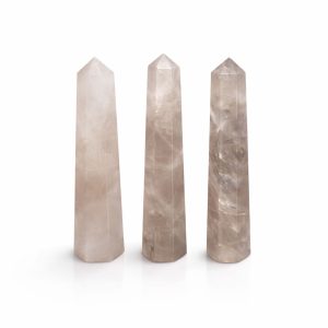 Punta obelisco de seis caras de piedra preciosa aproximadamente 11 cm - cuarzo ahumado
