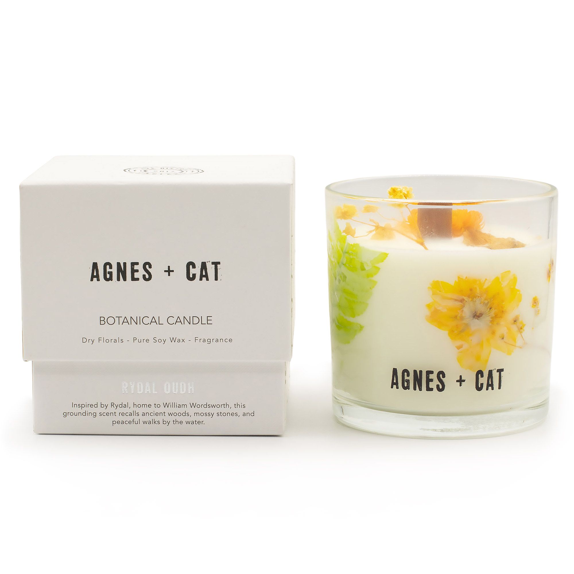 Agnes + Cat Vela de Cera de Soja Botánica - Rydal Oudh - Imagen 6