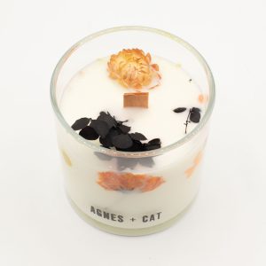 Vela de cera de soja botánica Agnes + Cat - Lakeland Mocha