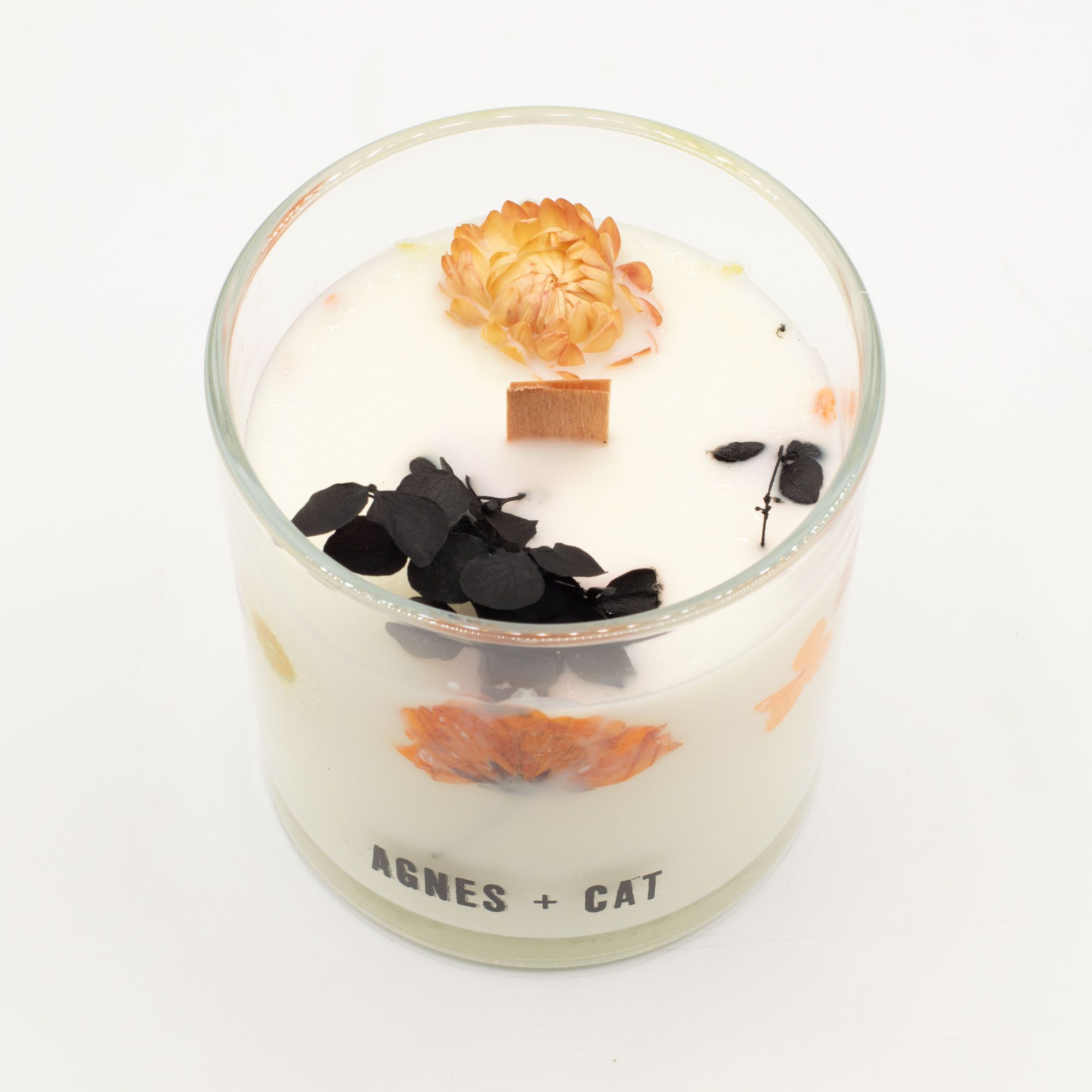 Vela de cera de soja botánica Agnes + Cat - Lakeland Mocha