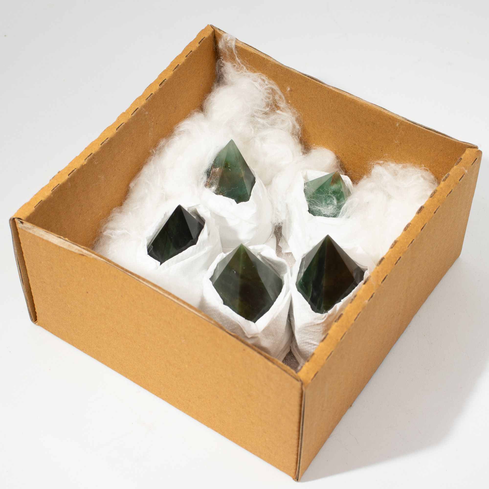 Puntas pulidas de piedras preciosas - aventurina verde (aprox. 5-6 piezas) - Imagen 7