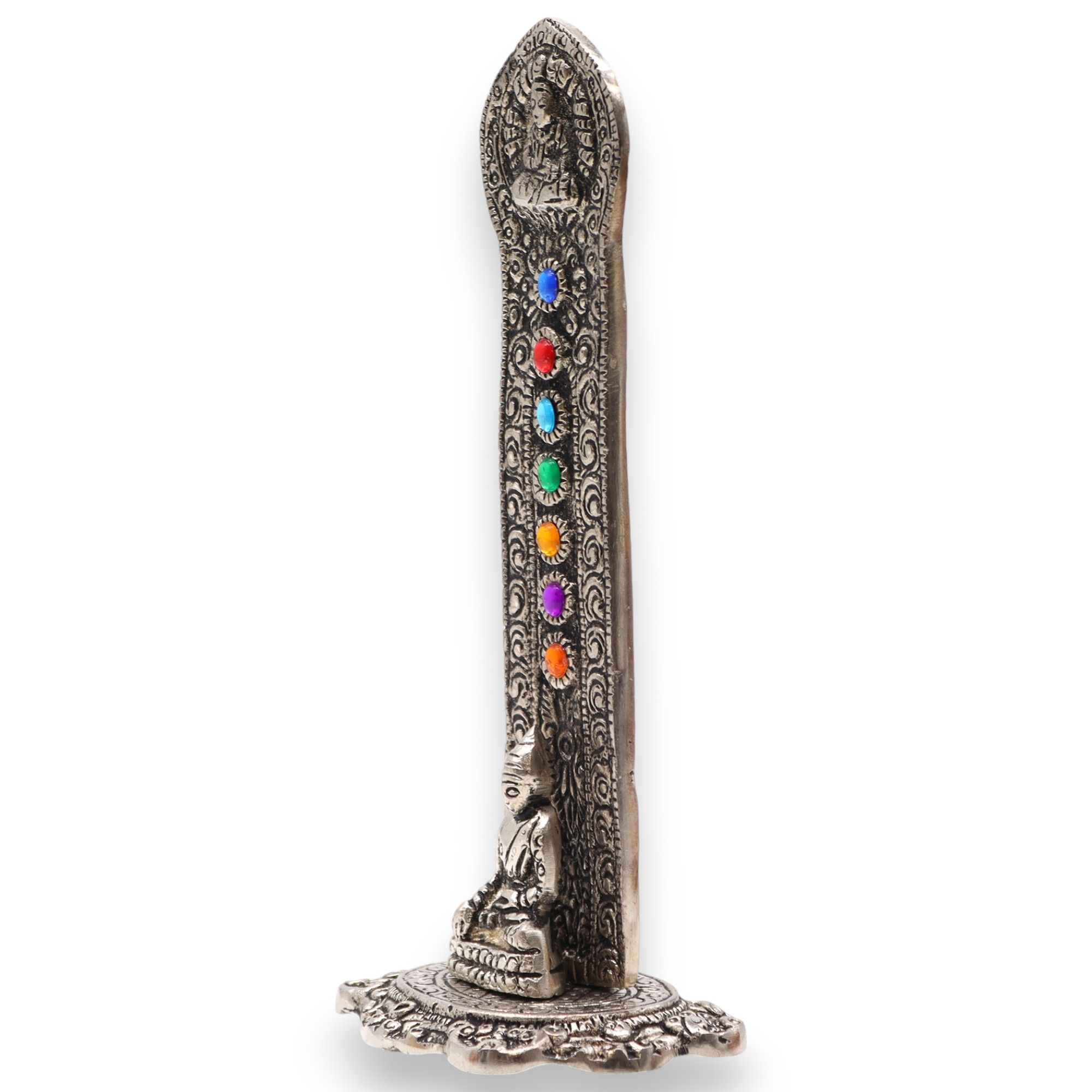 Porta-incienso Buda Torre 7 Chakras 16x6x7cm - Imagen 4
