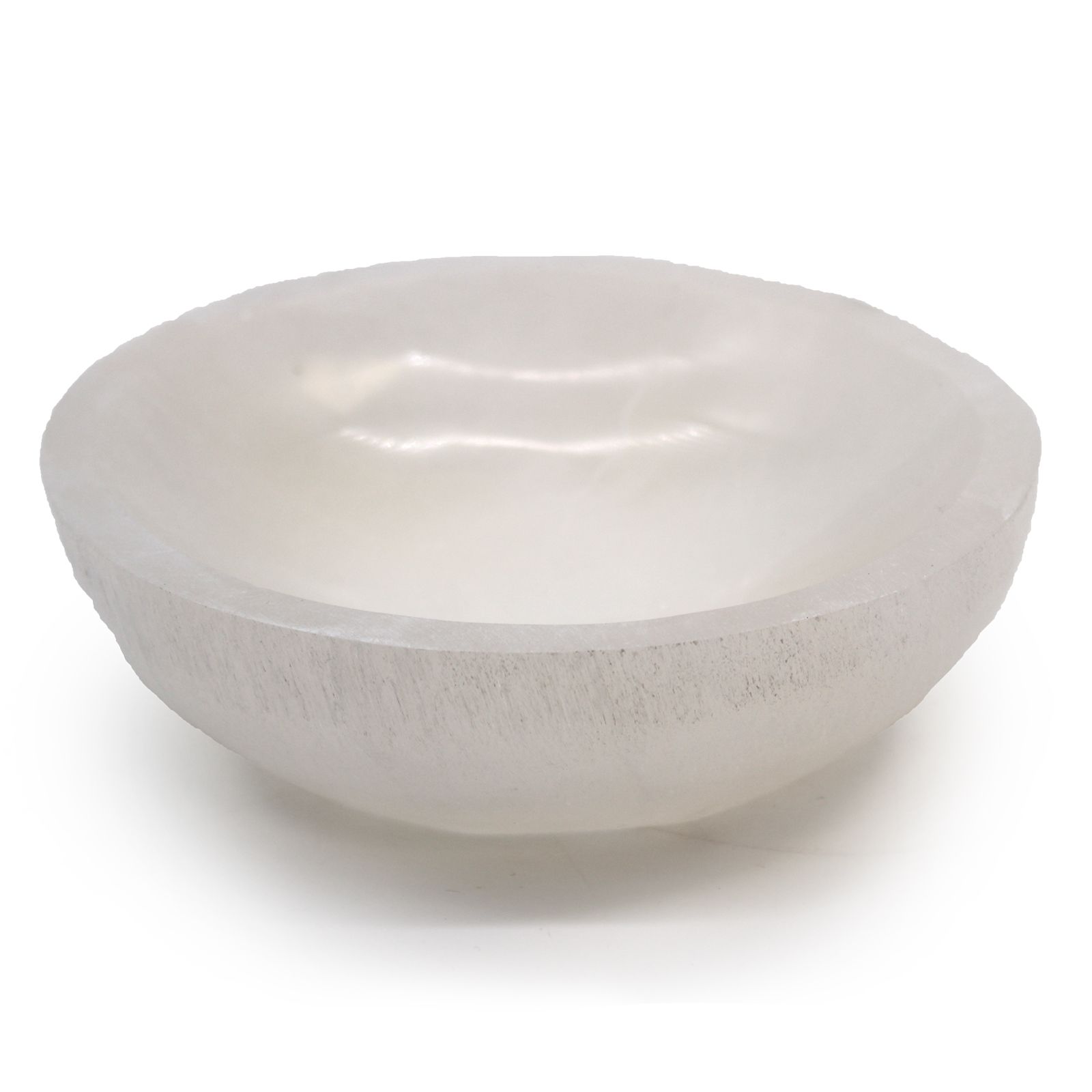 Cuenco Redondo de selenita - 15cm - Imagen 5