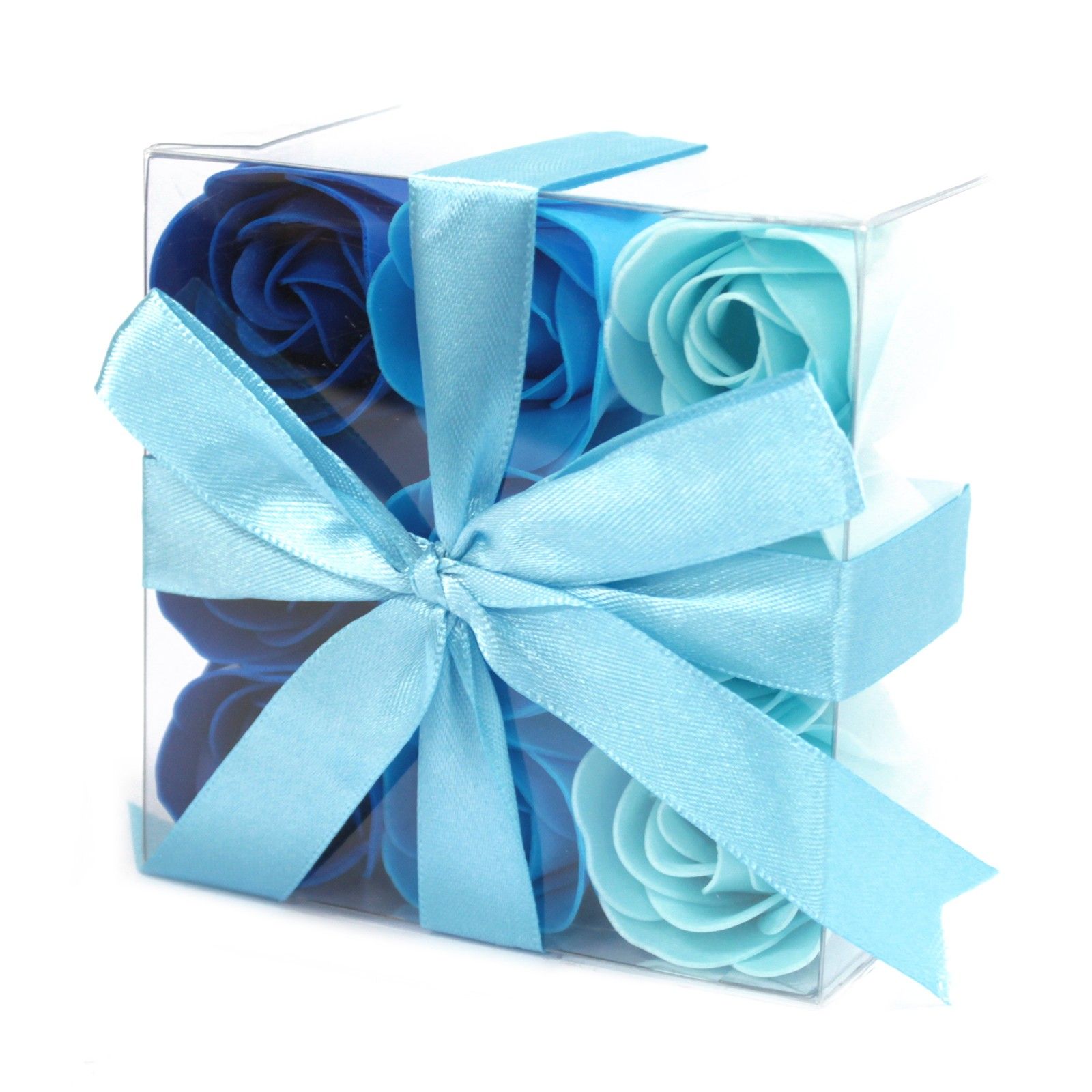 Set de 9 flores de Jabón - rosas azul - Imagen 5