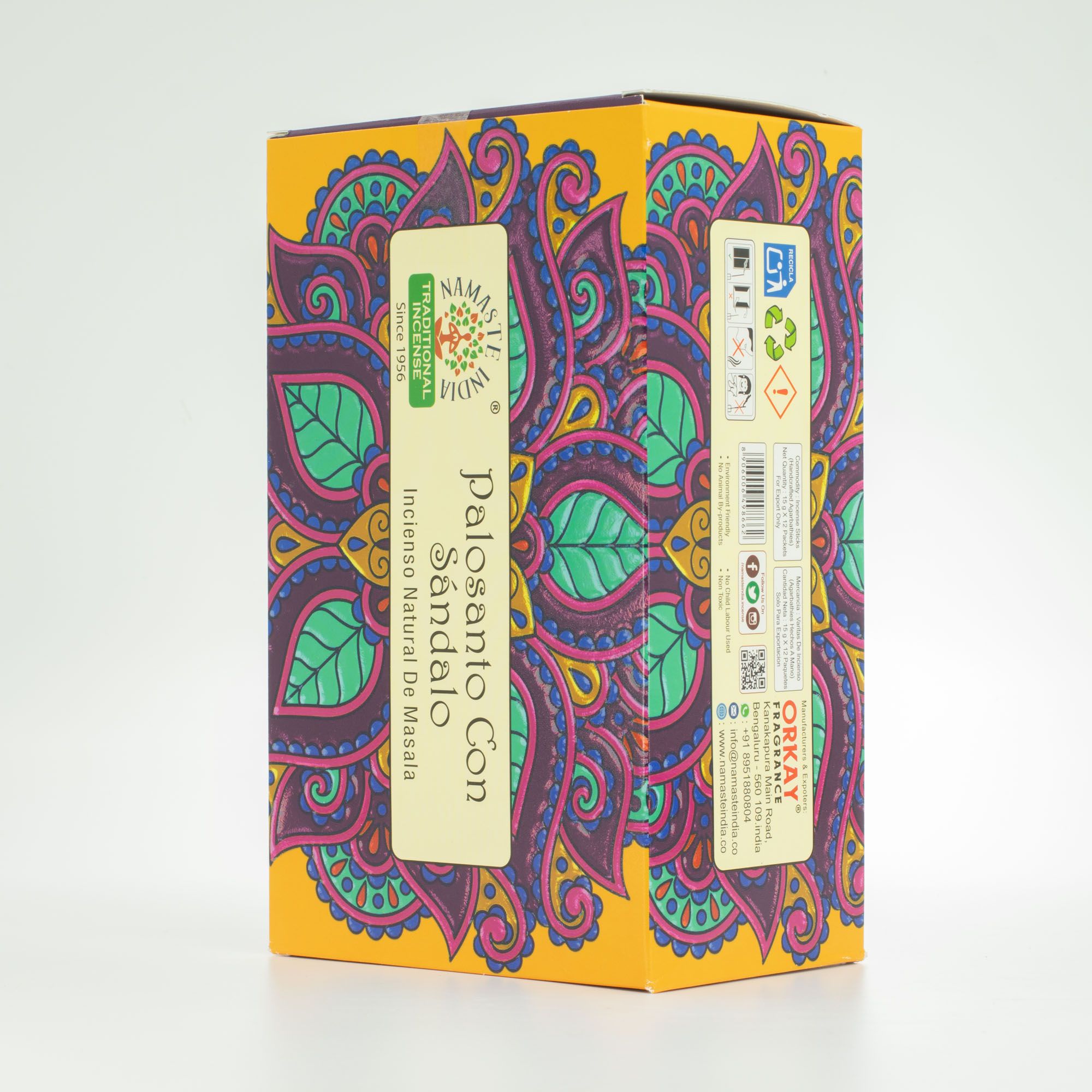 Namaste Mandala Masala Incienso - Palo Santo con Sándalo - Imagen 5
