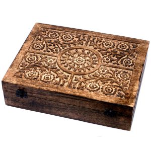 Caja de aromaterapia de madera de Mango