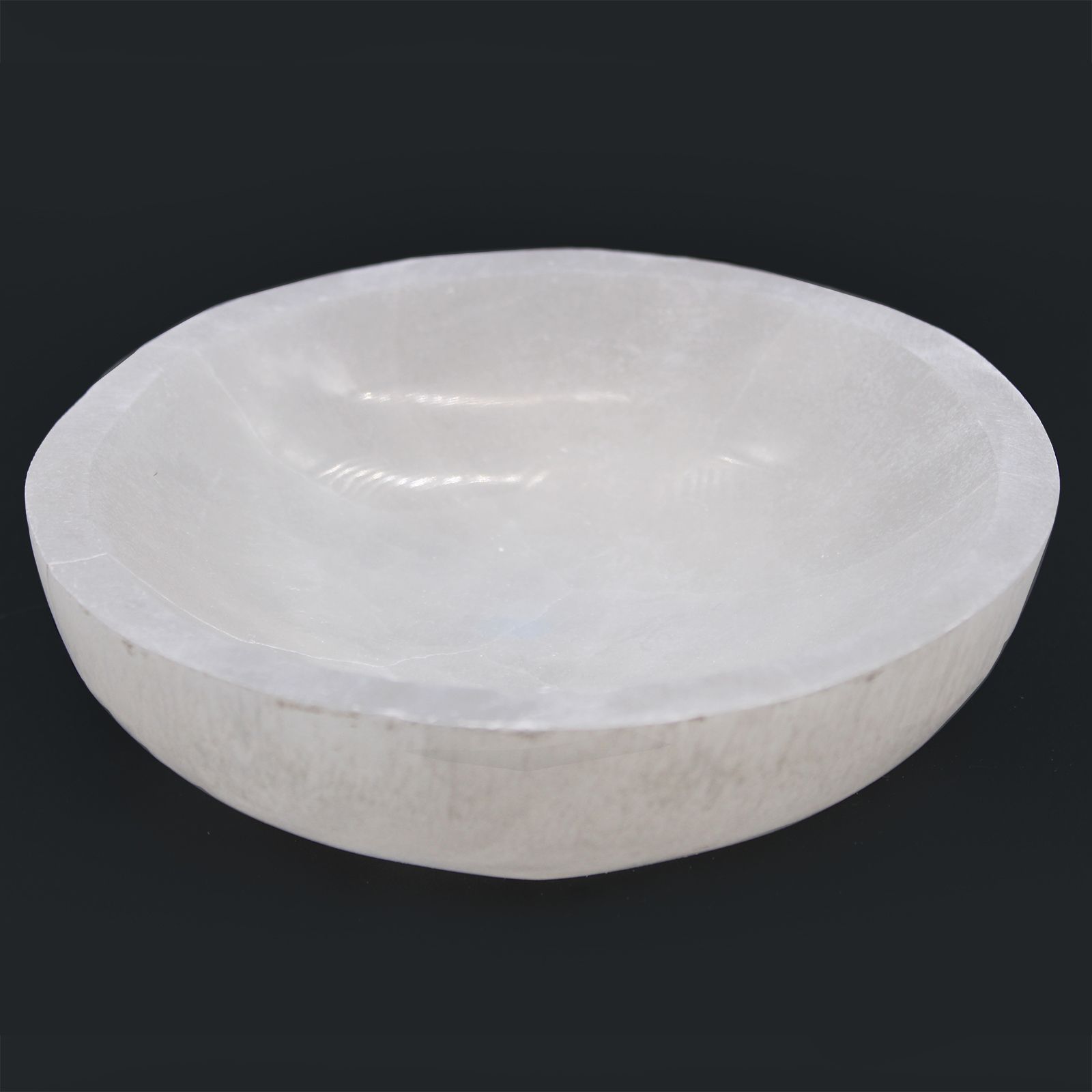 Cuenco Redondo de selenita - 15cm - Imagen 3