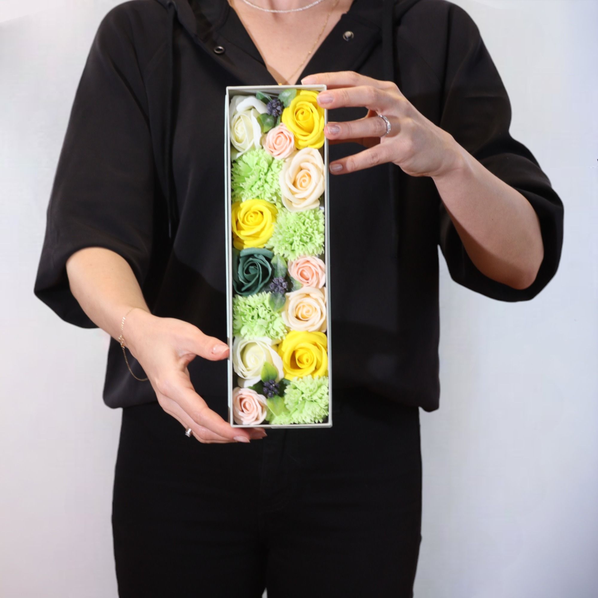 Caja Larga - Celibraciones de Primavera - Amarillo y Verdes - Imagen 2