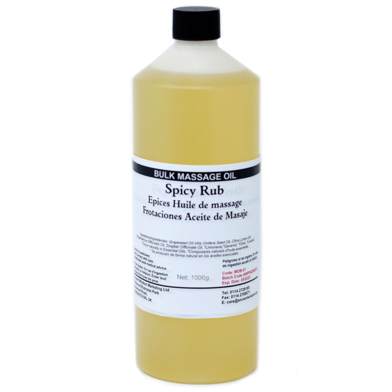 Aceite de Masaje 1kg - Frotaciones - Imagen 2