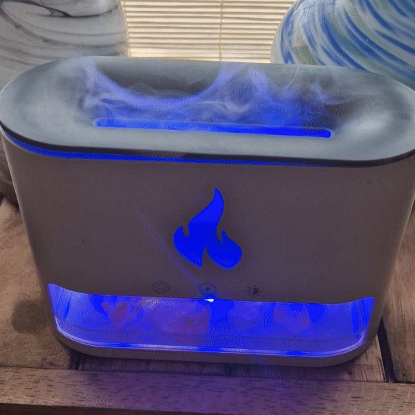 Difusor de Aroma Blaze - Cámara de Sal del Himalaya - USB-C - Efecto Llama (Sal incluida) - Imagen 6