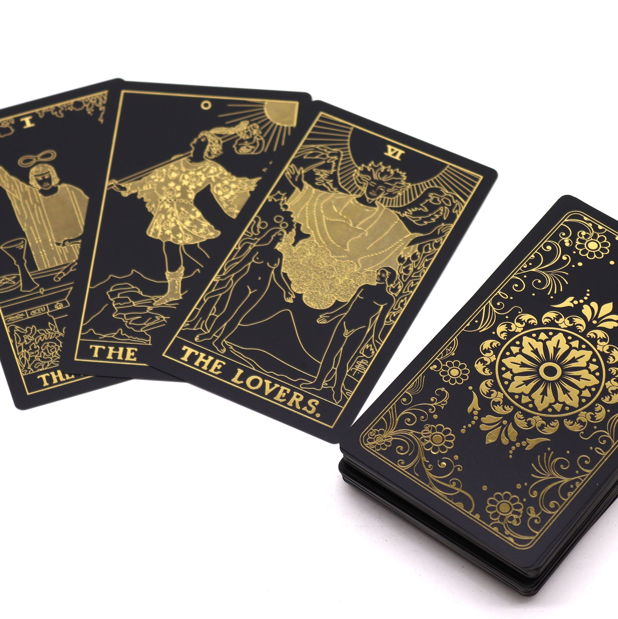 Tarot de color Dorado con Libro - Caja de Regalo - Imagen 2