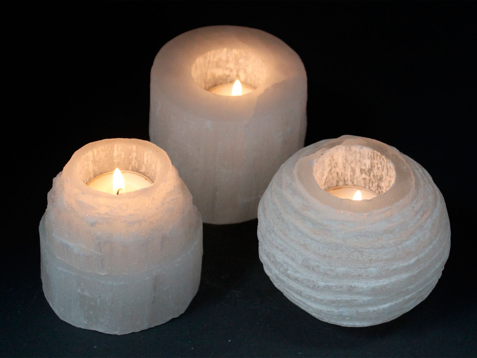 Candelabro Selenita alta montaña - 8 cm - Imagen 5