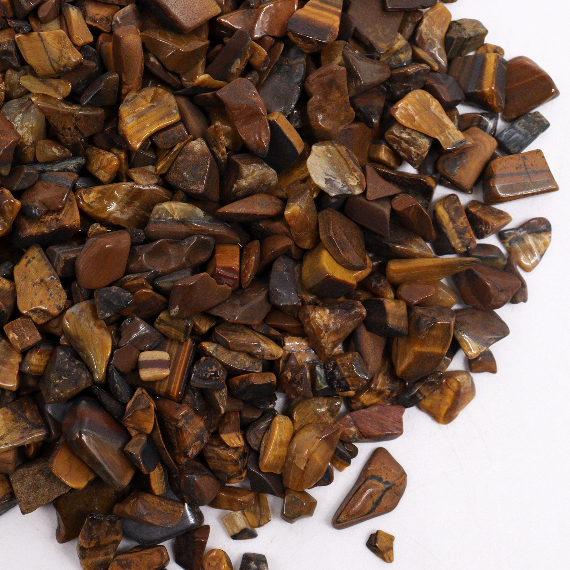 Tiger Eye Gemstone Chips Bulk - 1KG - Imagen 5