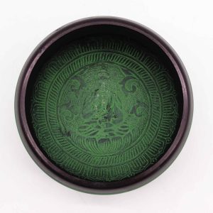 Cuenco tibetano en polvo de tierra - Buda Mandala - 16 cm