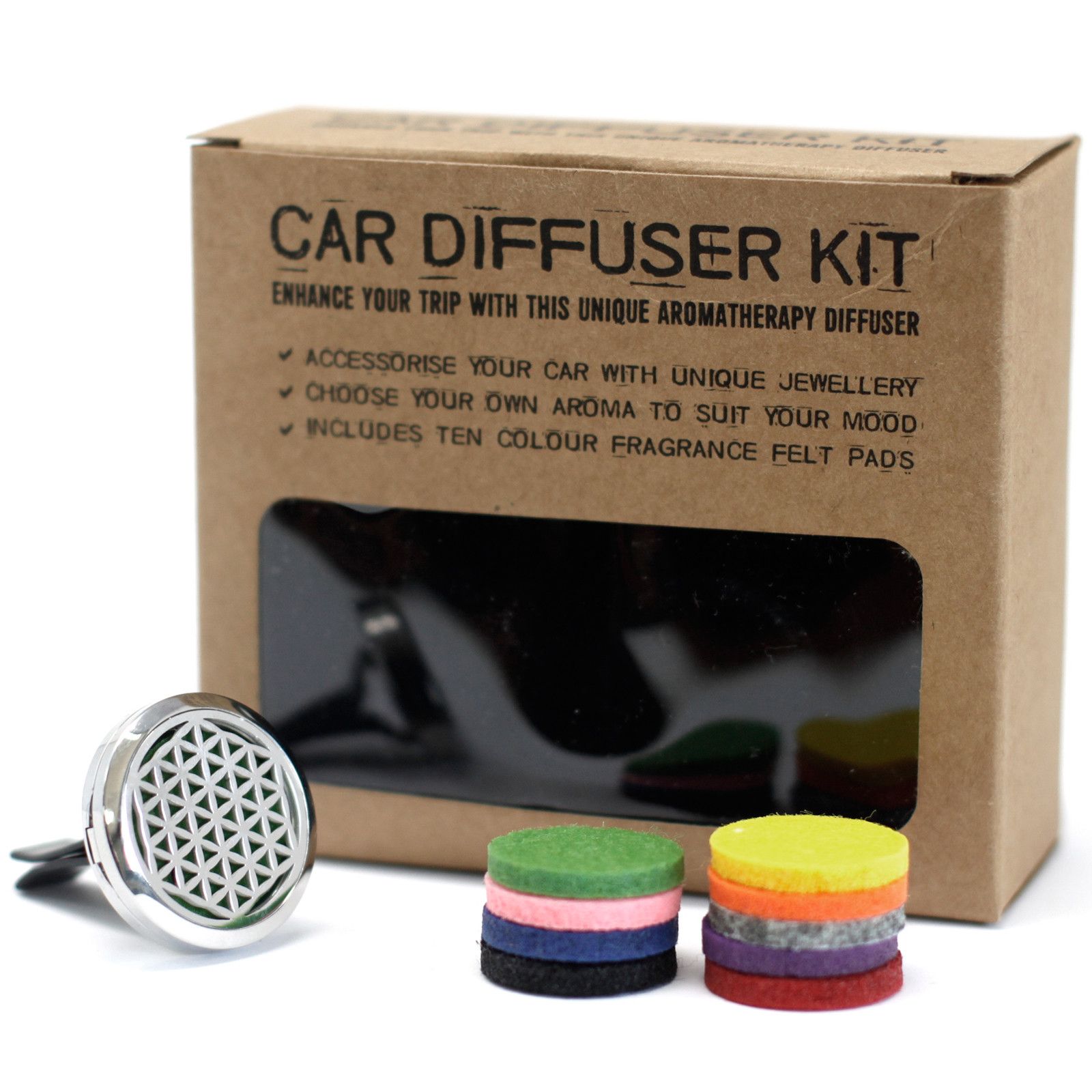 Kit difusor para coche -La flor de la vida - 30mm - Imagen 8