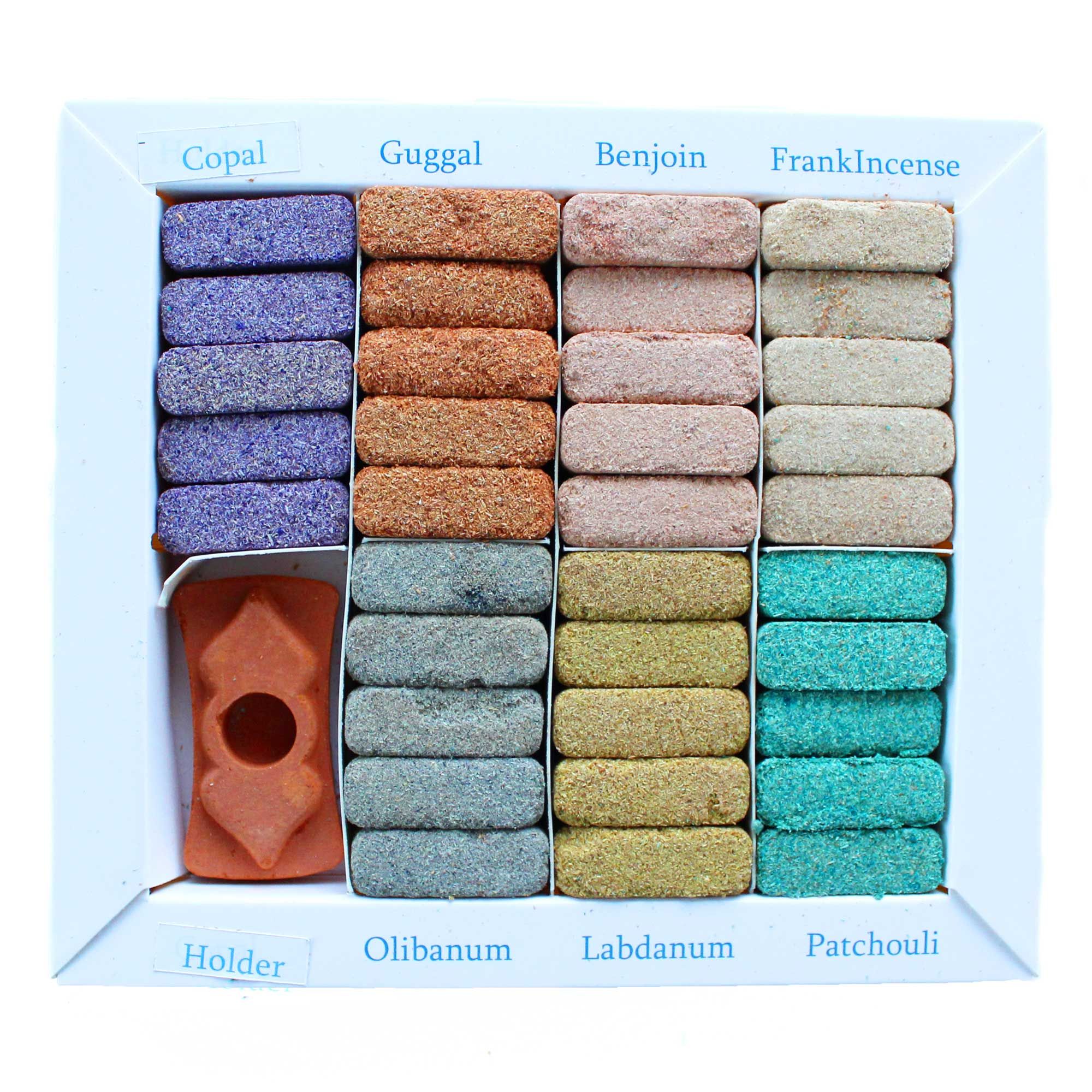 Display Set of 70 Incense Smudge Bricks and Burner - Wild West - Imagen 5