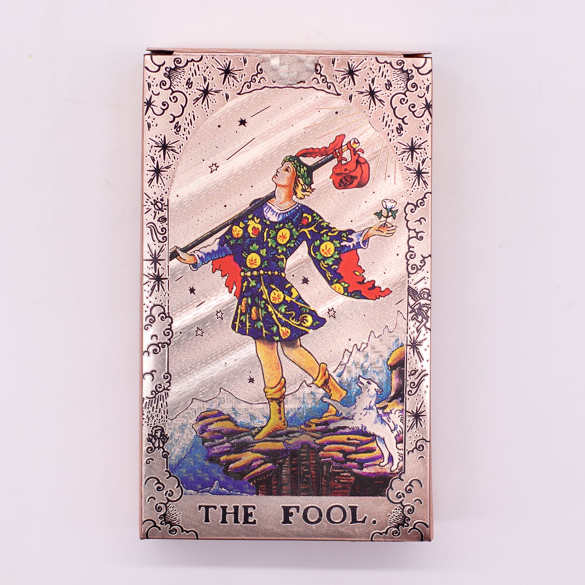 Set de cartas de Tarot con foil en oro rosa - Fase lunar - con folleto - Imagen 7