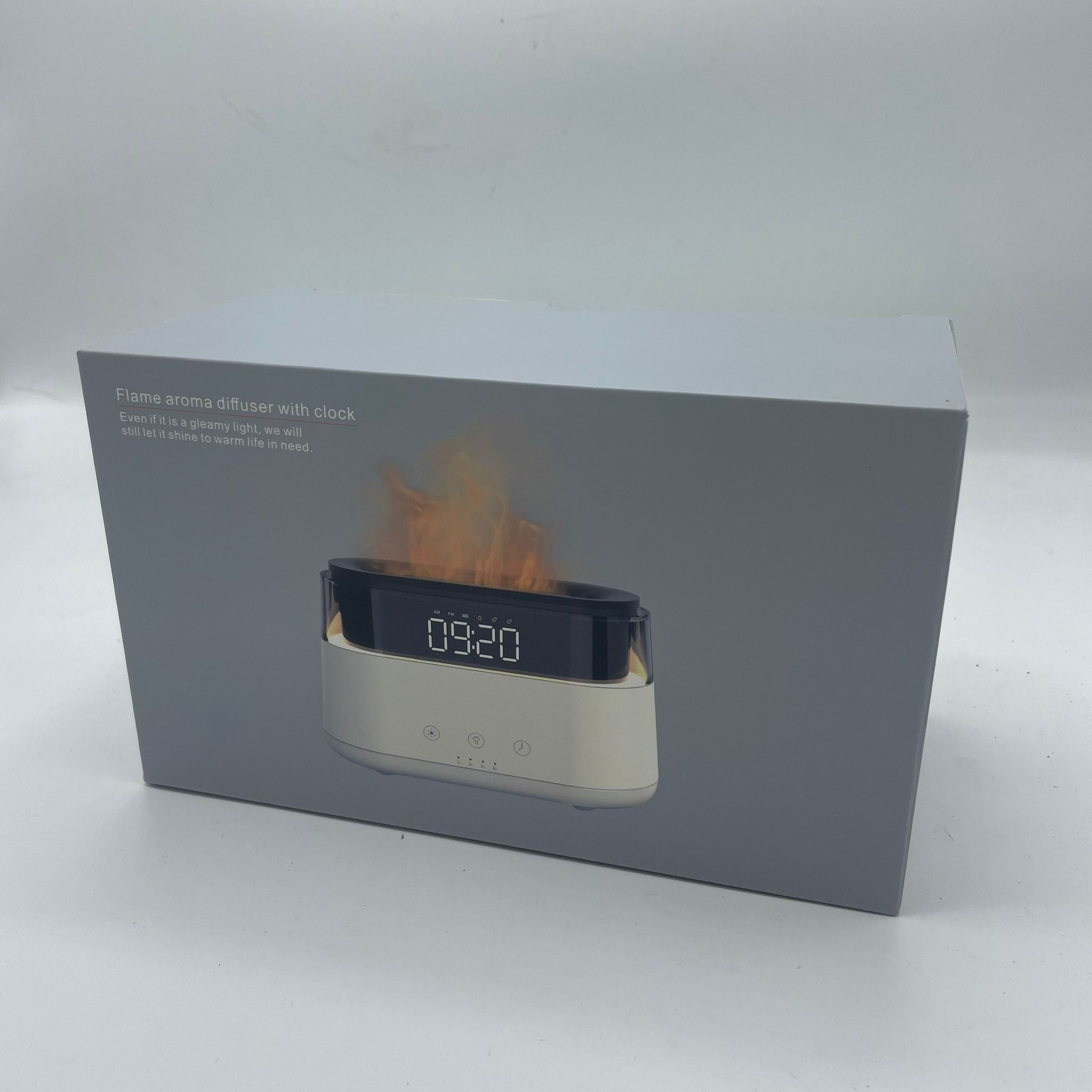 Difusor de Aromas Moderno - Reloj Led - USB-C - Efecto Llama - Imagen 3