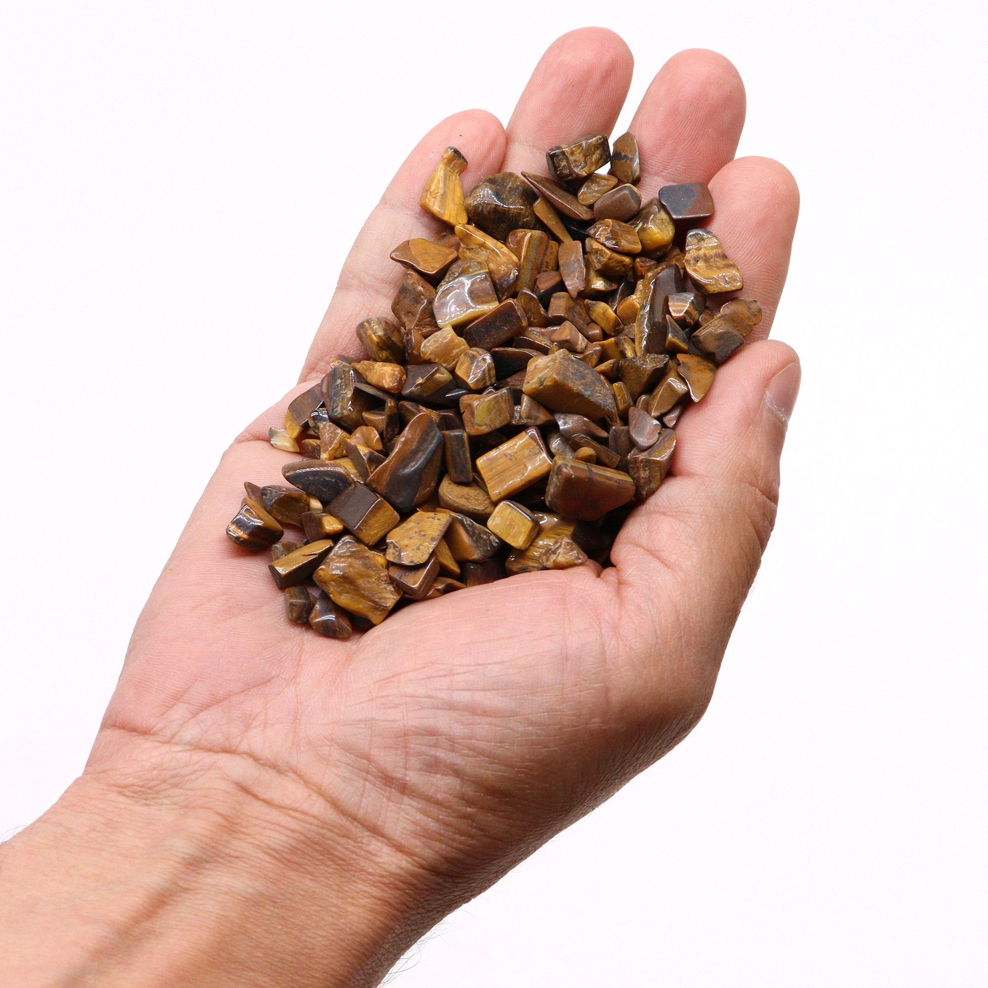 Tiger Eye Gemstone Chips Bulk - 1KG - Imagen 4