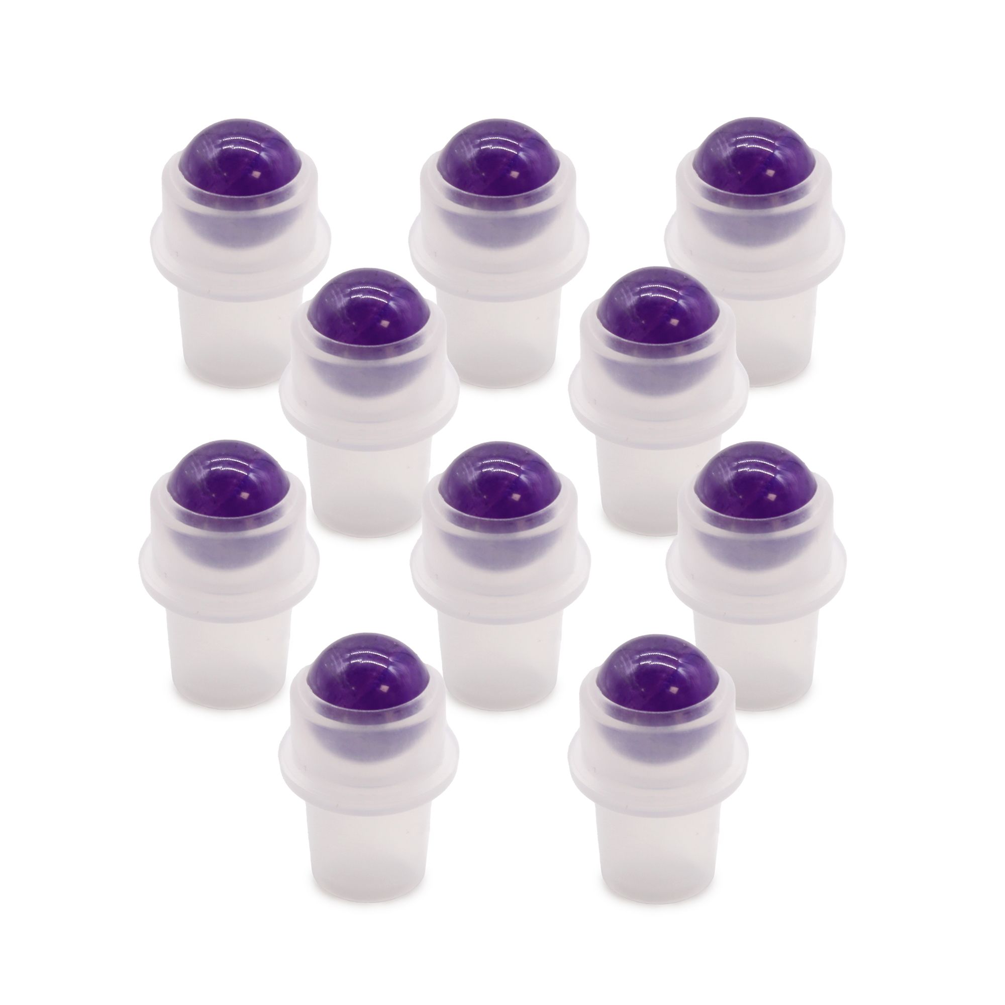 Punta de rodillo de piedras preciosas para botella de 5 ml - Amatista - Imagen 2