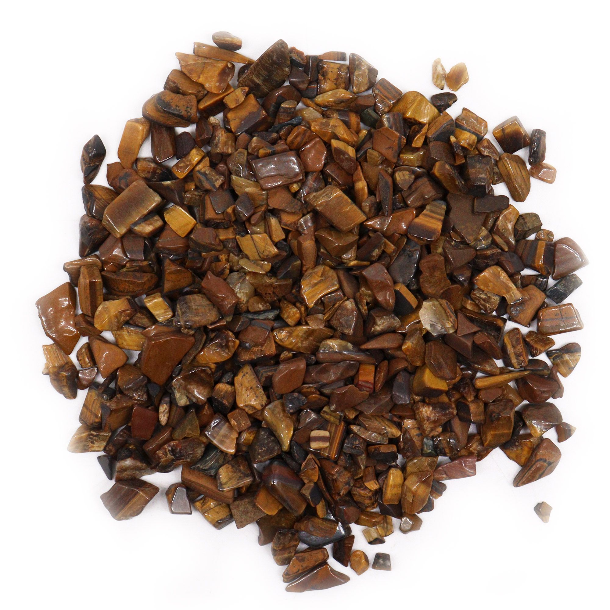 Tiger Eye Gemstone Chips Bulk - 1KG - Imagen 2