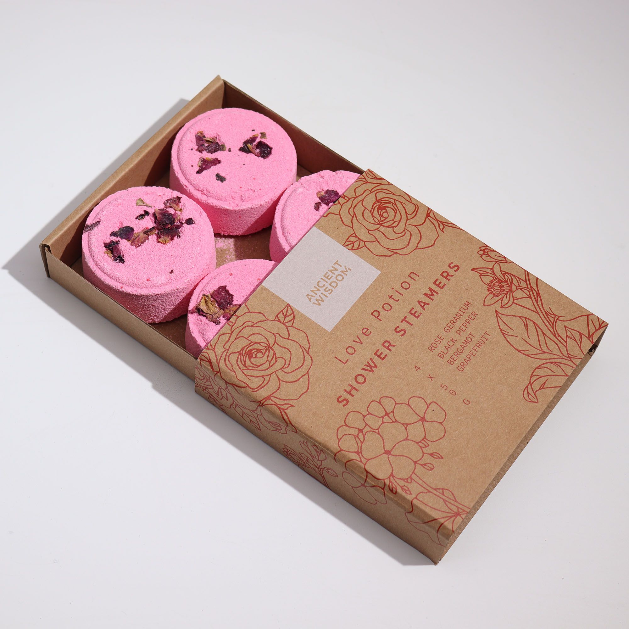 Pastillas de Ducha Zen - Cuarteto de Bienestar Terapéutico - Poción de Amor - Imagen 4