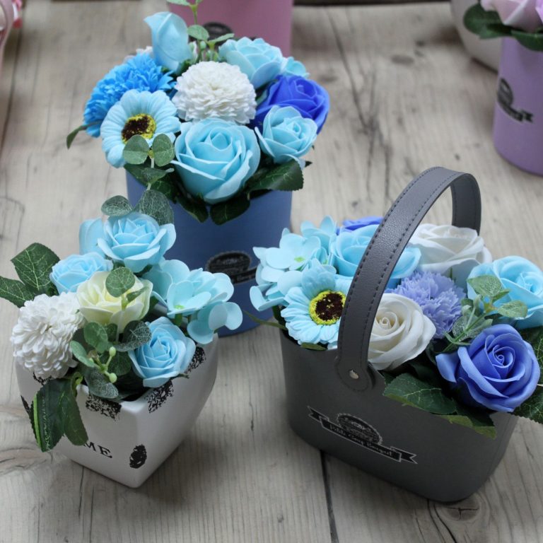 Pequeño ramo de flores de jabón