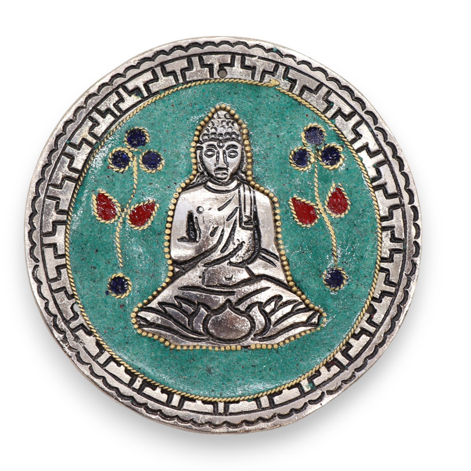 Porta-incienso Buda Decoración Verde 10cm - Imagen 3
