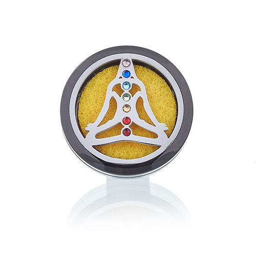 Kit difusor para coche - Estaño yoga chakra - 30mm - Imagen 6