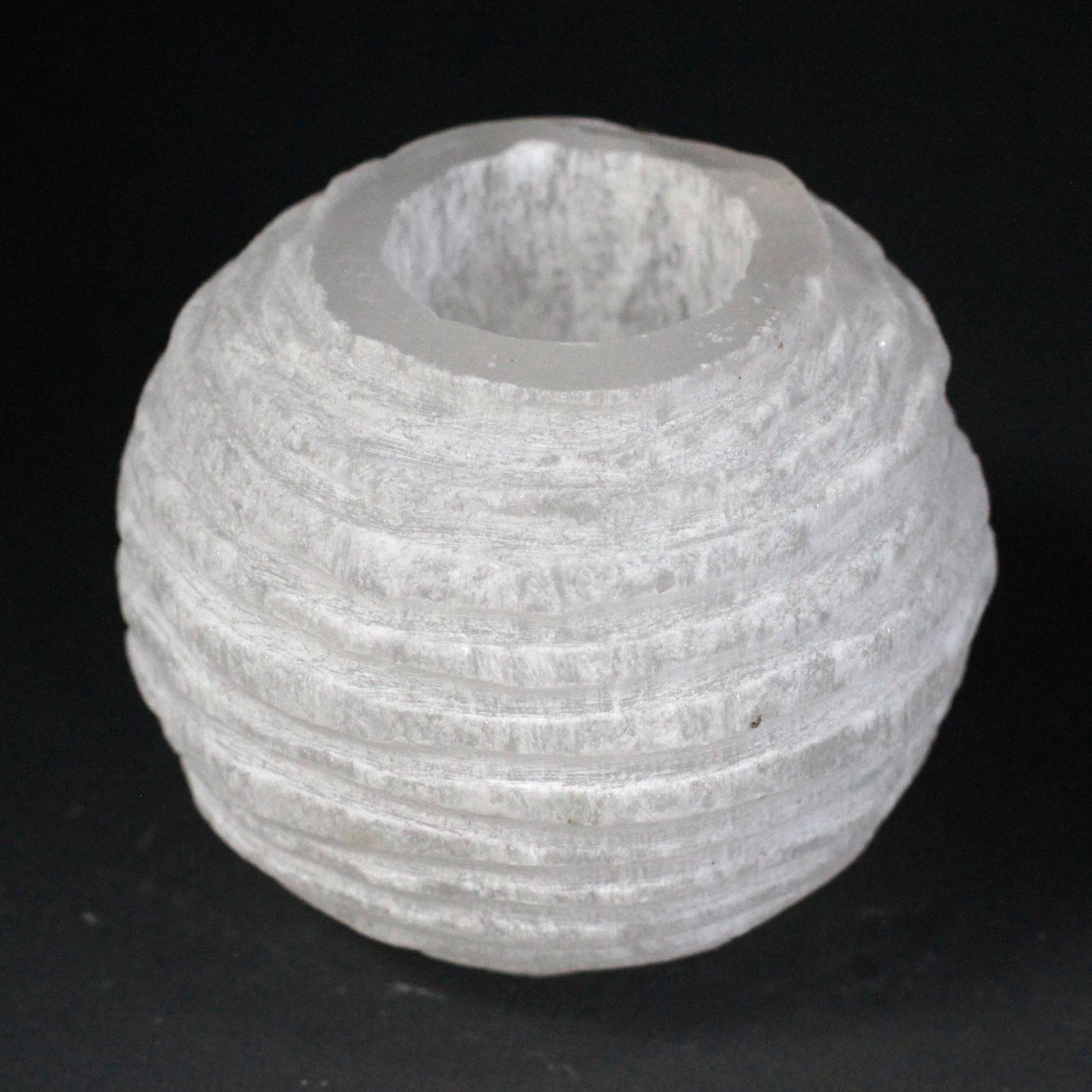 Candelero Selenite Bola de Nieve- 8 cm - Imagen 2