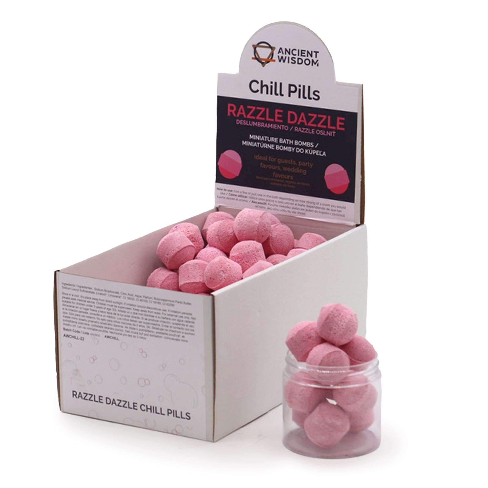 Caja de 1,3 kg de Mini Bombitas Relajante - Razzle Dazzle