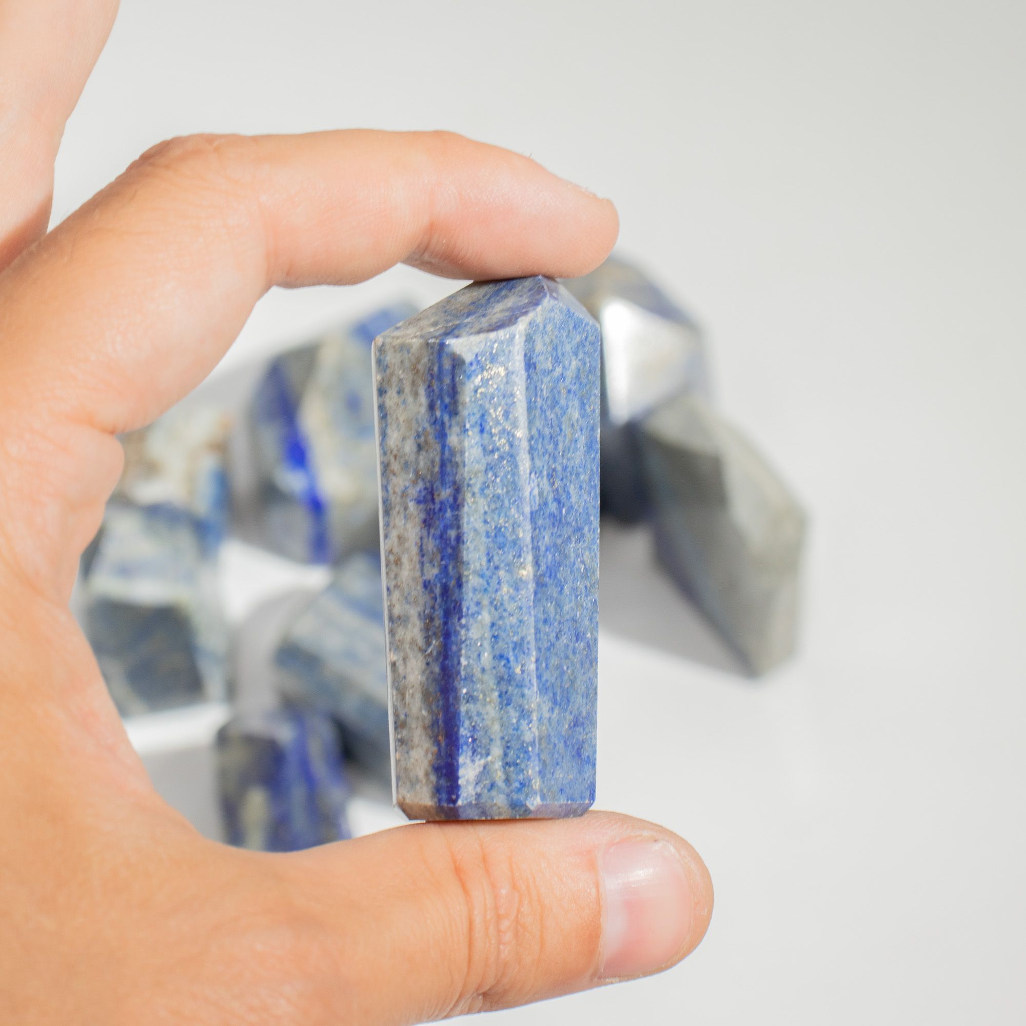 Puntas de gemas aprox. 6 cm (0,5 kg) - piedra lunar india (aprox. 8 piezas) - Imagen 3