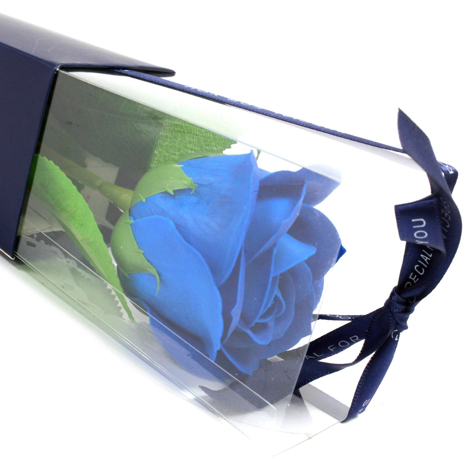 Rosa simple - rosa azul - Imagen 2