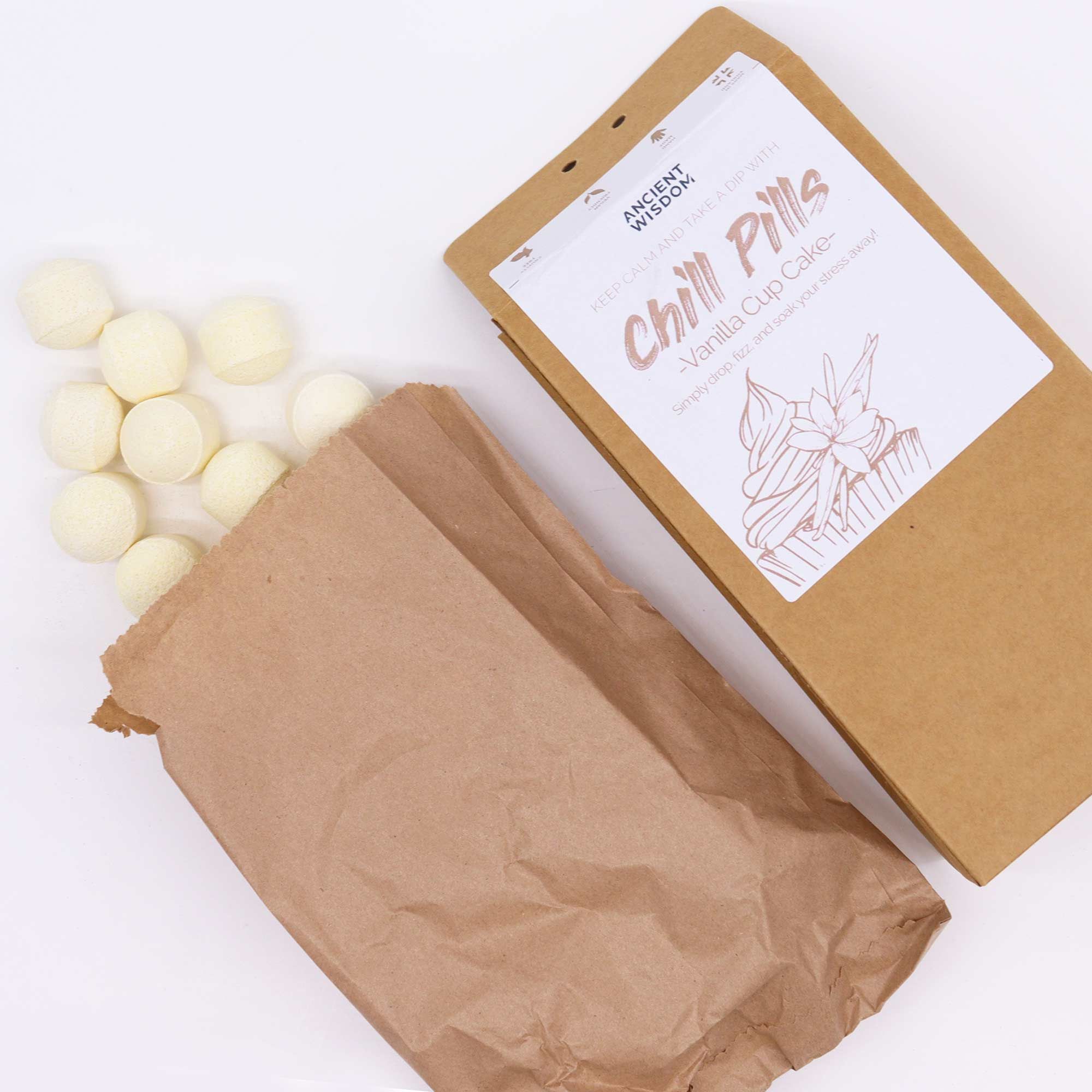 Paquete de regalo Chill Pills 350 g - Cup Cake de vainilla - Imagen 2