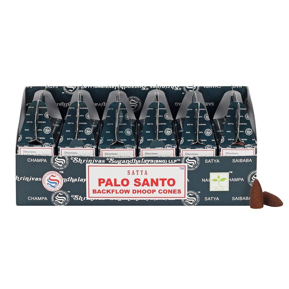 Conos Dhoop de reflujo Satya - Palo Santo (24und) - Imagen 3