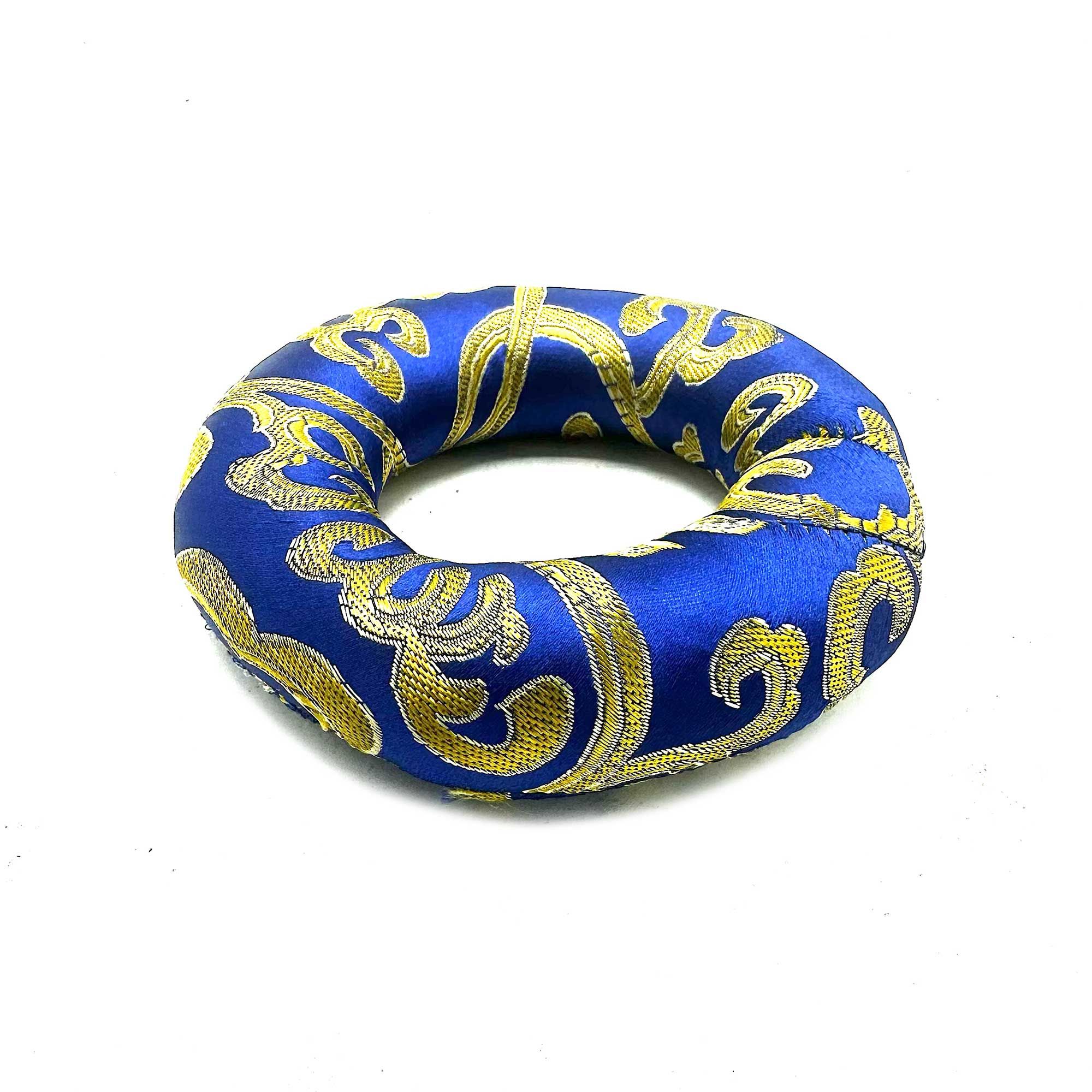 Cojín de aro de 10 cm (para cuenco tibetano de 12-14 cm) - Azul - Imagen 2