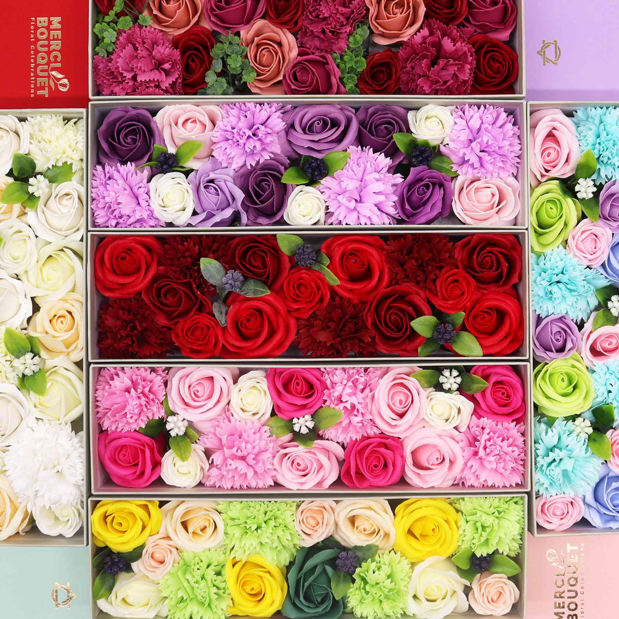 Caja Larga - Rosas Rojas Clásicas - Imagen 5