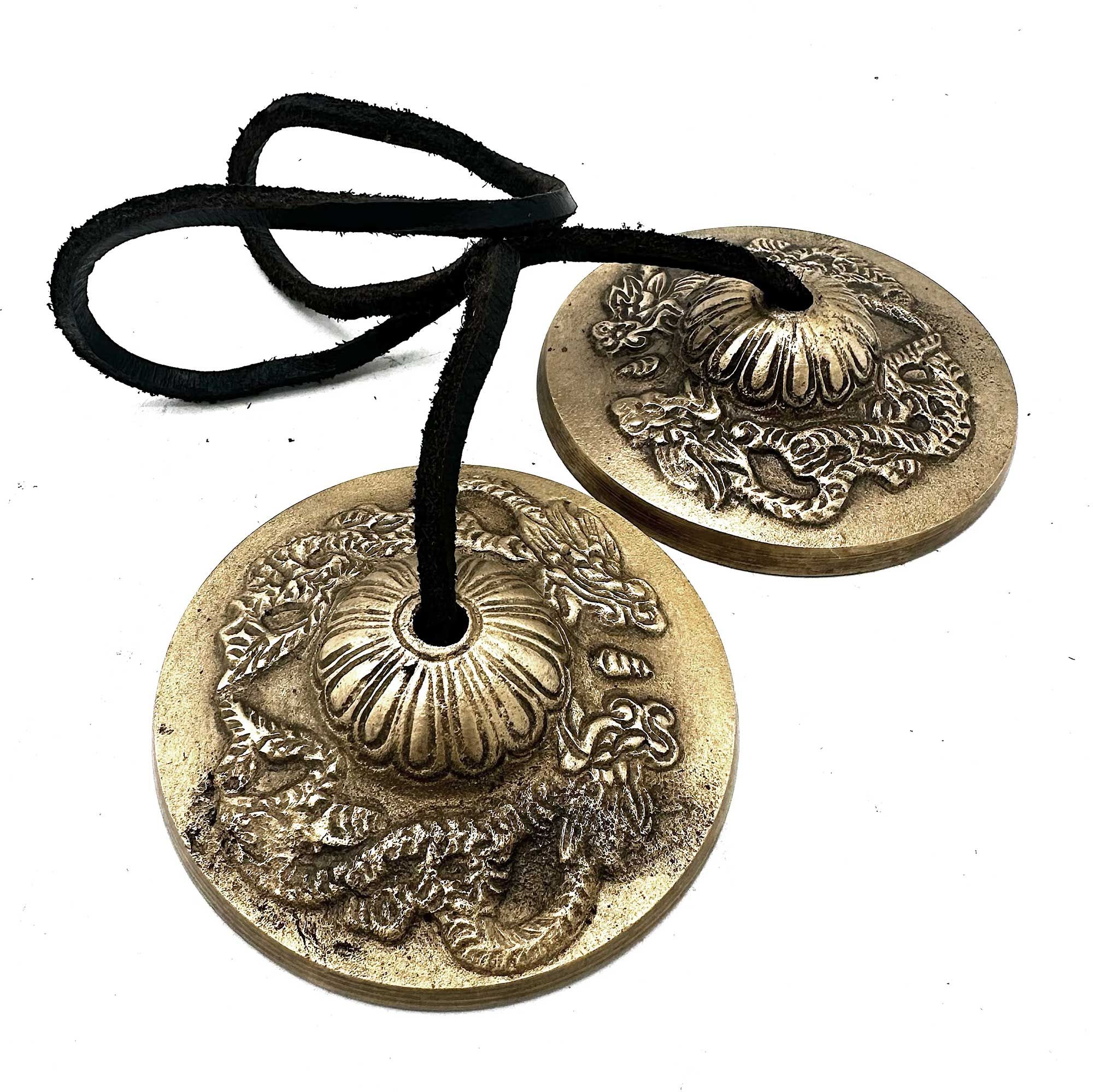 Tingsha tibetano - Dragón - aproximadamente 7,4 cm - Imagen 3