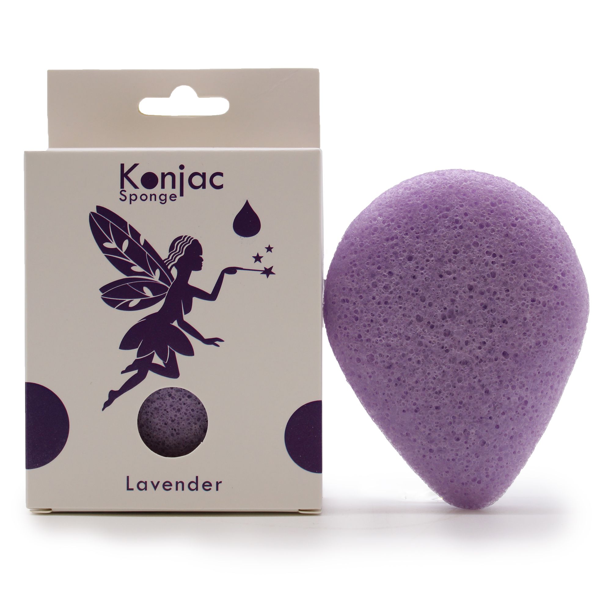 Esponja Facial Konjac - Lavanda - Calmante - Imagen 2