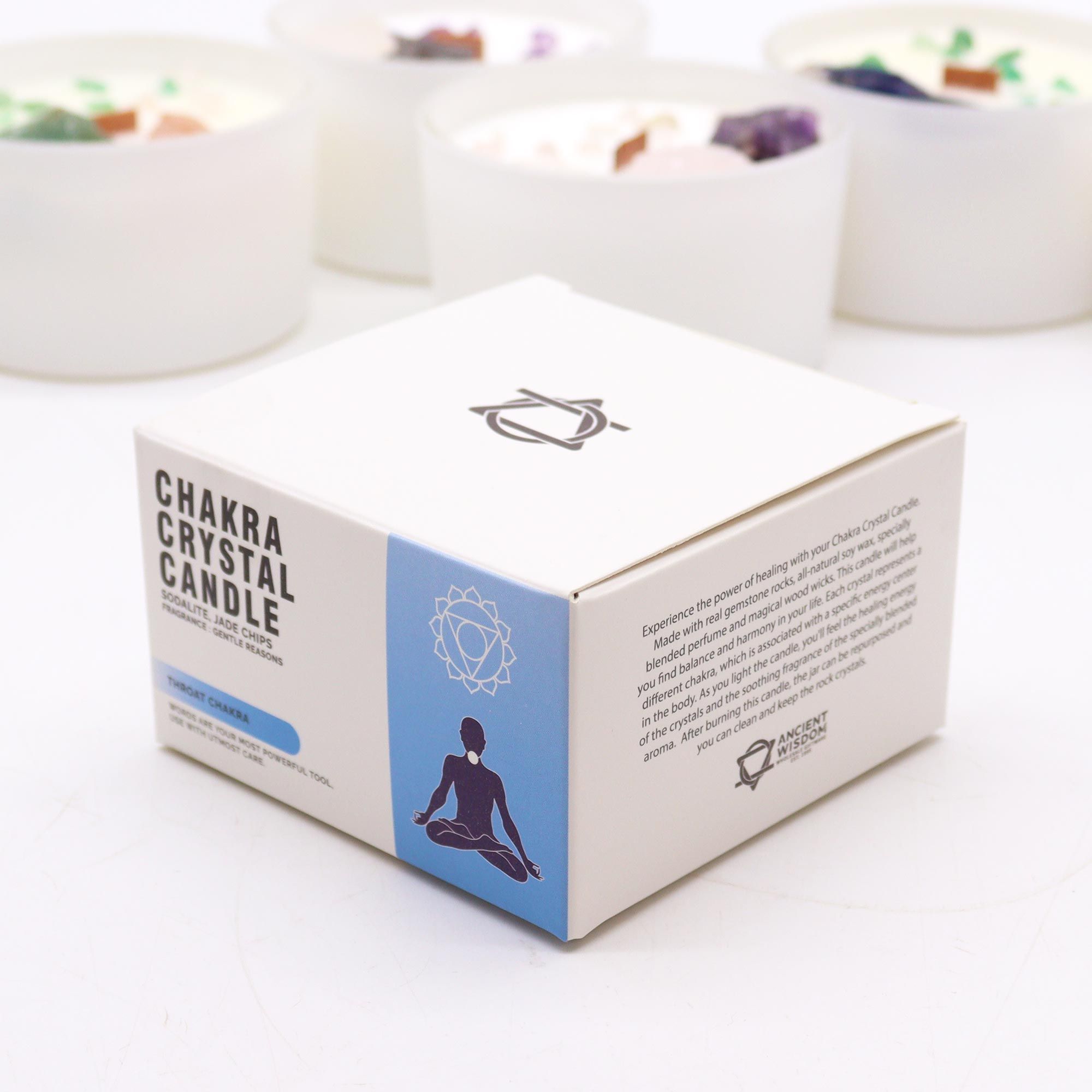 Velas de Cristal de Chakra - Chakra de la garganta - Imagen 4