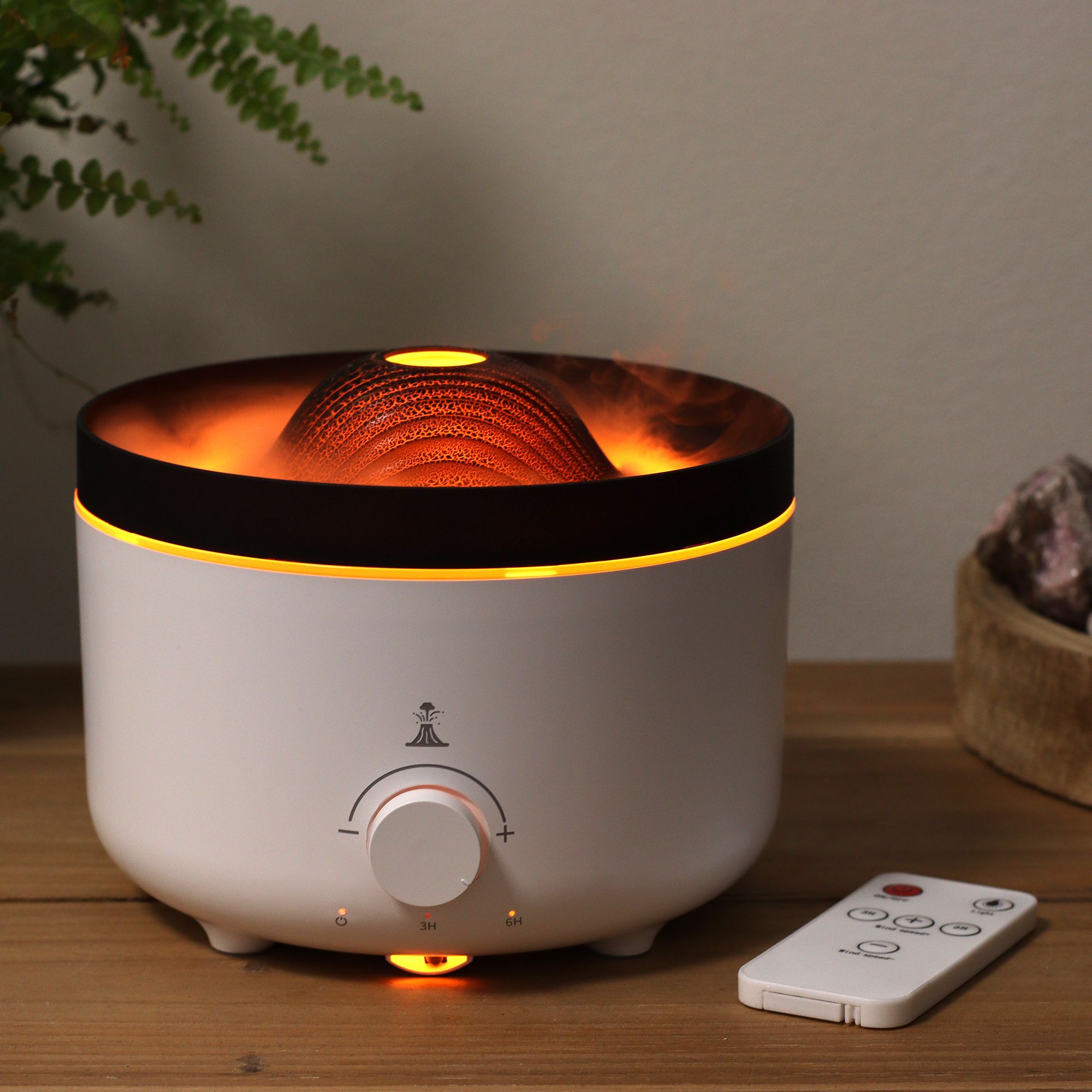 Large Volcano Effect Aroma Diffuser (plug) Two Colours - Imagen 9