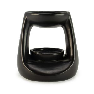 Quemador de aceite cerámico Zen - Pequeño clásico - Negro mate