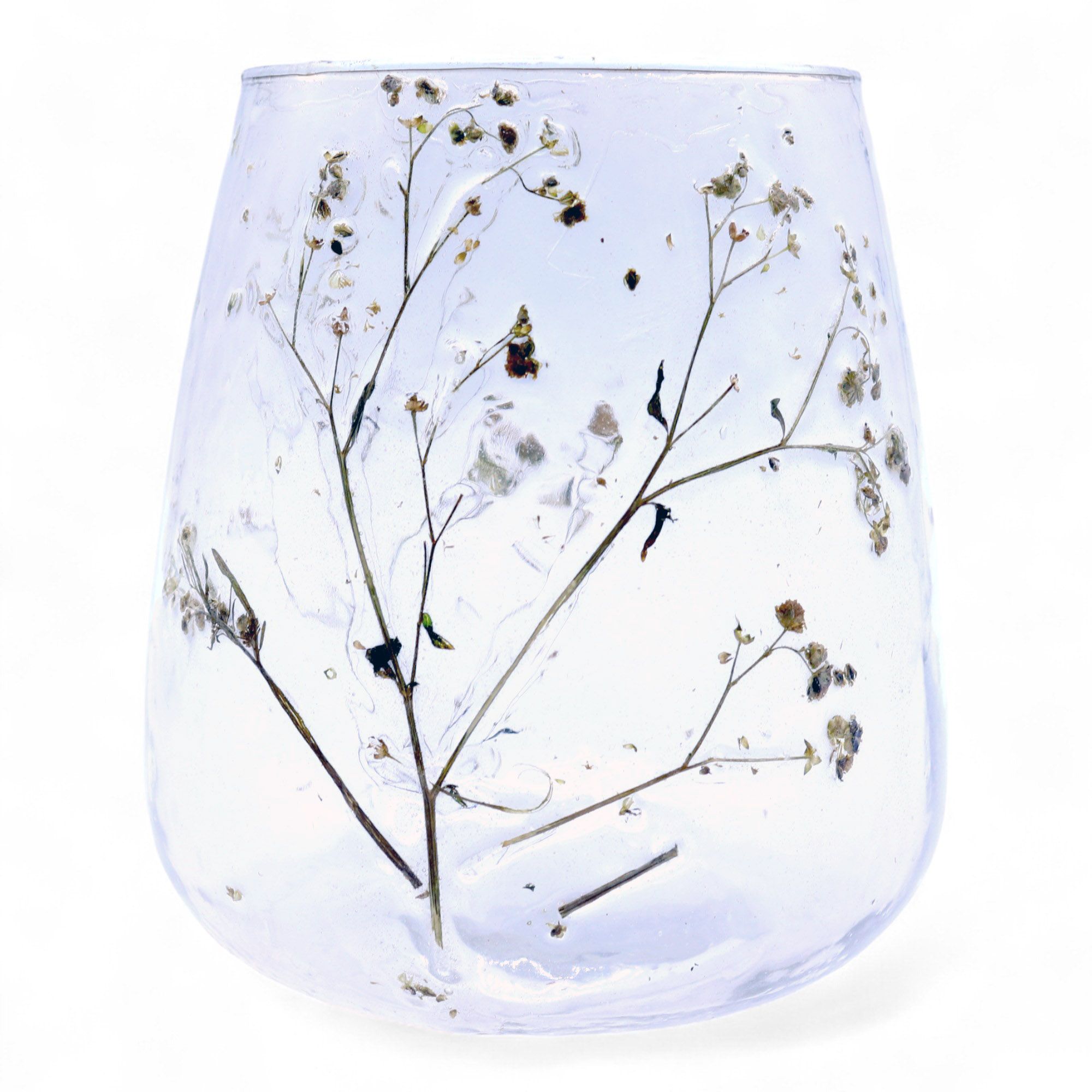 Portavelas de Vidrio floral natural - Jarrón - Margarita - (12x11cm) - Imagen 7