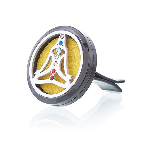 Kit difusor para coche - Estaño yoga chakra - 30mm - Imagen 5